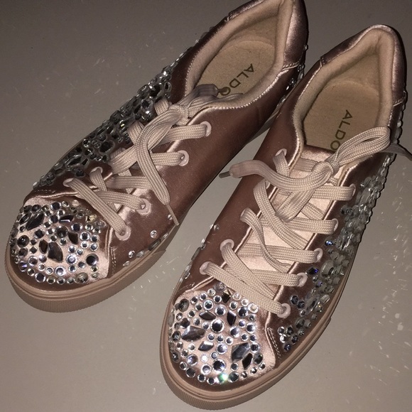 ALDO Zellina rhinestone embellished sneakers - Picture 4 of 7